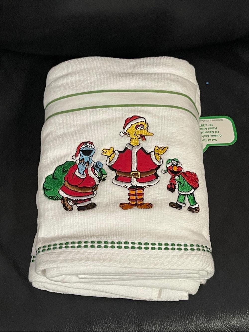 Christmas Sesame Street Hand Towels, Set of 2